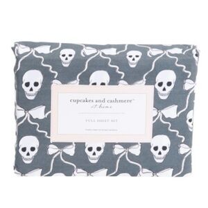 Cupcakes and Cashmere Skull and bow Sheet Set